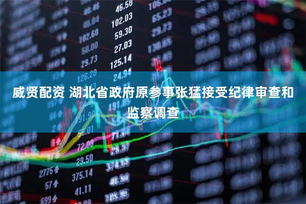 威贤配资 湖北省政府原参事张猛接受纪律审查和监察调查
